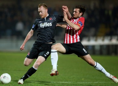Dundalk visit the Brandywell at 7.45pm.