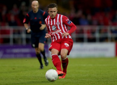 Jason Hughes was on target for Sligo tonight.