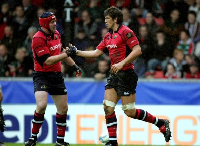 Anthony Foley and Donncha O'Callaghan served Munster together for a long time.