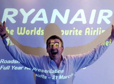A happy looking Ryanair CEO Michael O'Leary
