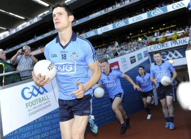 Diarmuid Connolly takes to the pitch last Saturday in Croke Park.