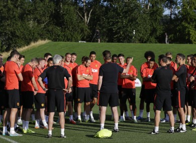 Some senior players are said to be very unhappy with Louis van Gaals methods.