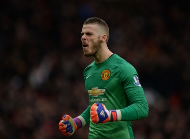 De Gea hasn't played for United this season.