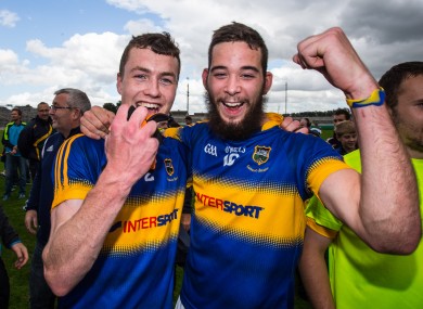 Tipperary's Tadhg Fitzgerald and Aidan Buckley.