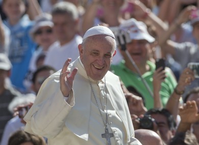 Pope Francis is practising what he's preaching.