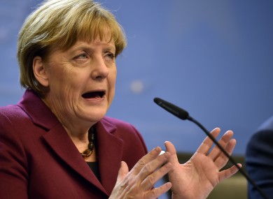 German Chancellor Angela Merkel