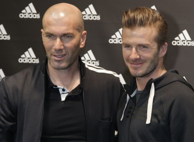 Captains Zizou and Beckham.