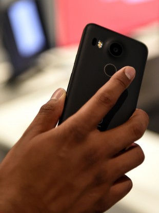 The Nexus 5X has a fingerprint scanner located at the back, which can be used to unlock your phone.