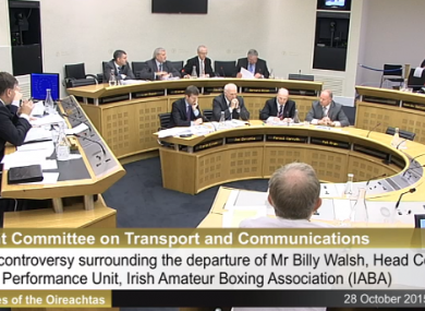 The IABA answering questions at the Transport Committee.