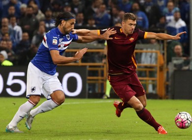 Dzeko has scored for Roma since August.