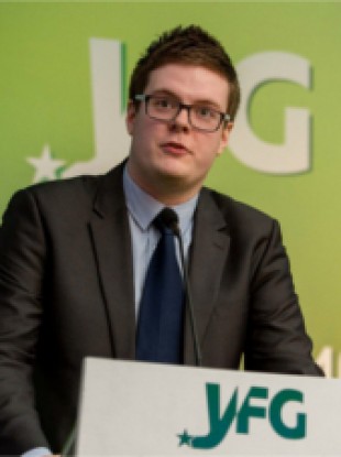 Padraig O'Sullivan was president of Young Fine Gael up until last Friday
