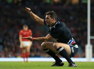 Craig Joubert is under fire following a controversial decision in yesterday's quarter-final.