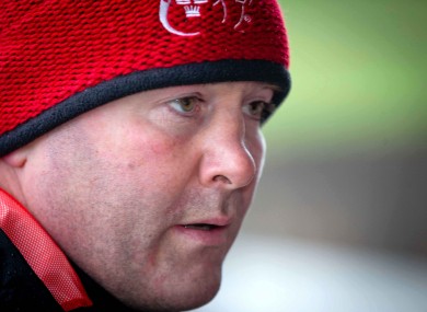 Anthony Foley after today's training session.