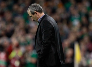 Bosnia coach Mehmed Baždarević pictured on the touchline.