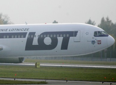 File photo of Polish LOT Boeing 767.