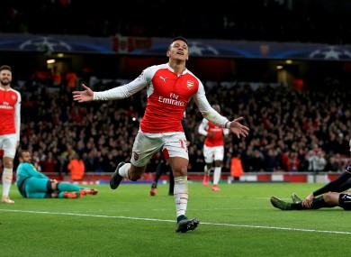 Arsenal's Alexis Sanchez has been in fine form this year.