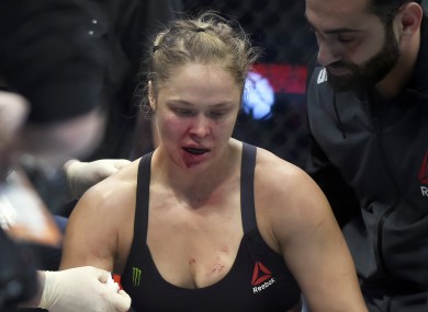 Rousey suffered a shock defeat to Holly Holm last night.