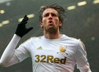 Langreo forward Michu previously played for Swansea.