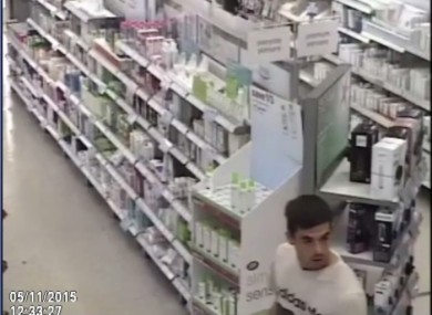 UK police are looking to speak to the man shown in this CCTV image.