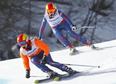Gallagher on her way to winning gold.
