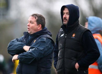 Clare management duo Davy Fitzgerald and Donal Óg Cusack saw their team win tonight.