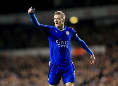 Jamie Vardy's goals have helped propel Leicester to the top of the Premier League