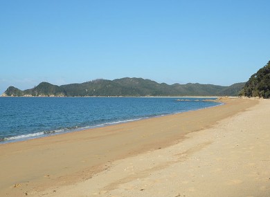 Waiharakeke Bay leading towards Awaroa Bay
