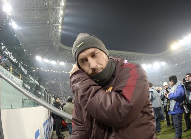 Totti says he would expect to be treated with more respect.