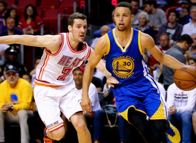 Stephen Curry of the Golden State Warriors equaled the NBA three-point record last night.