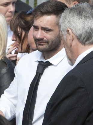 Murdered Dublin man Vincent Ryan at the funeral of his brother Alan in 2012.