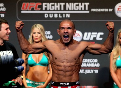 Brandao fought Conor McGregor back in 2014.