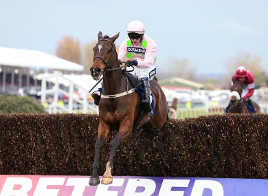 Douvan on his way to winning the Novices' Chase at Aintree earlier this month.