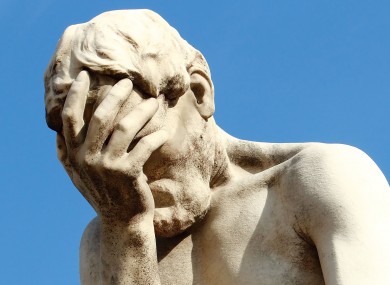 Your reaction when you realised you used 'qwerty' as a password.