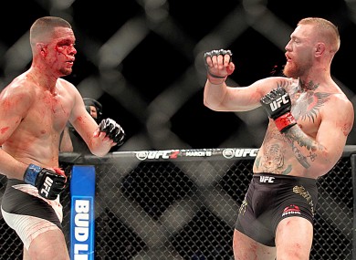 Diaz defeated McGregor at UFC 196.