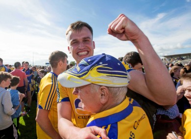 Enda Smith celebrates after beating Sligo.