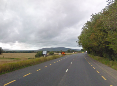 The N72 at Longueville, Eden Hill, Mallow, Co Cork, where one of the crashes happened.