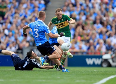 Darran O'Sullivan scores Kerry's first goal.