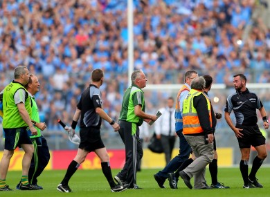 Referee David Gough failed to award Kerry a potentially decisive free-kick near the end of the game.