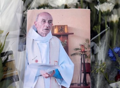 A picture of late Father Jacques Hamel