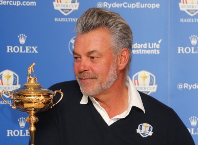 European captain Darren Clarke.