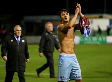 Galway’s Armin Aganovic was on target (file pic).