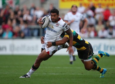 Charles Piutau in action in a pre-season match against Northampton