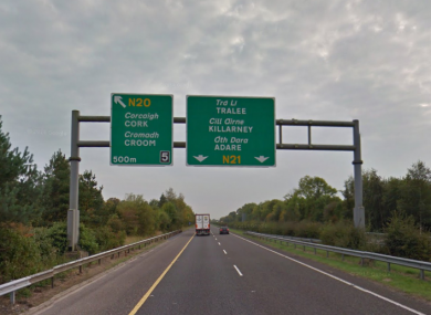 The M20 near where the crash took place.