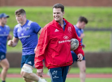 Munster Director of Rugby Rassie Erasmus overseeing a training session at UL earlier this week.
