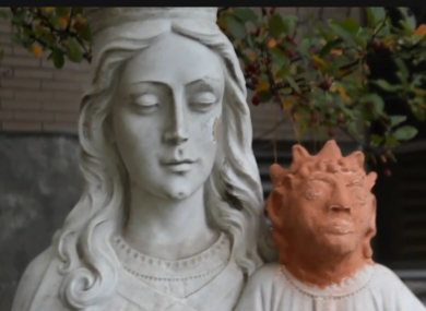 A depiction of the infant Jesus Christ, by Christian artist Heather Wise in Ontario.