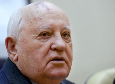 Former Soviet leader Mikhail Gorbachev