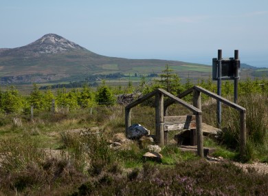 Djouce summit track to the Wicklow Way