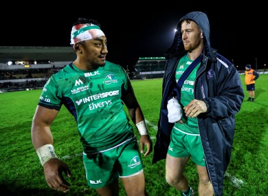 Aki and Healy compare scars after the Edinburgh encounter.