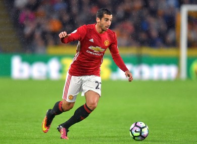 Henrikh Mkhitaryan hasn't seen much action for Manchester United.