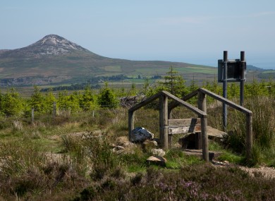 Stile connecting the Djouce summit track to the Wicklow way.